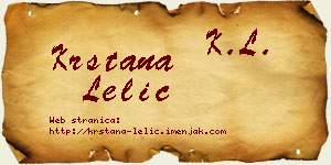 Krstana Lelić vizit kartica
